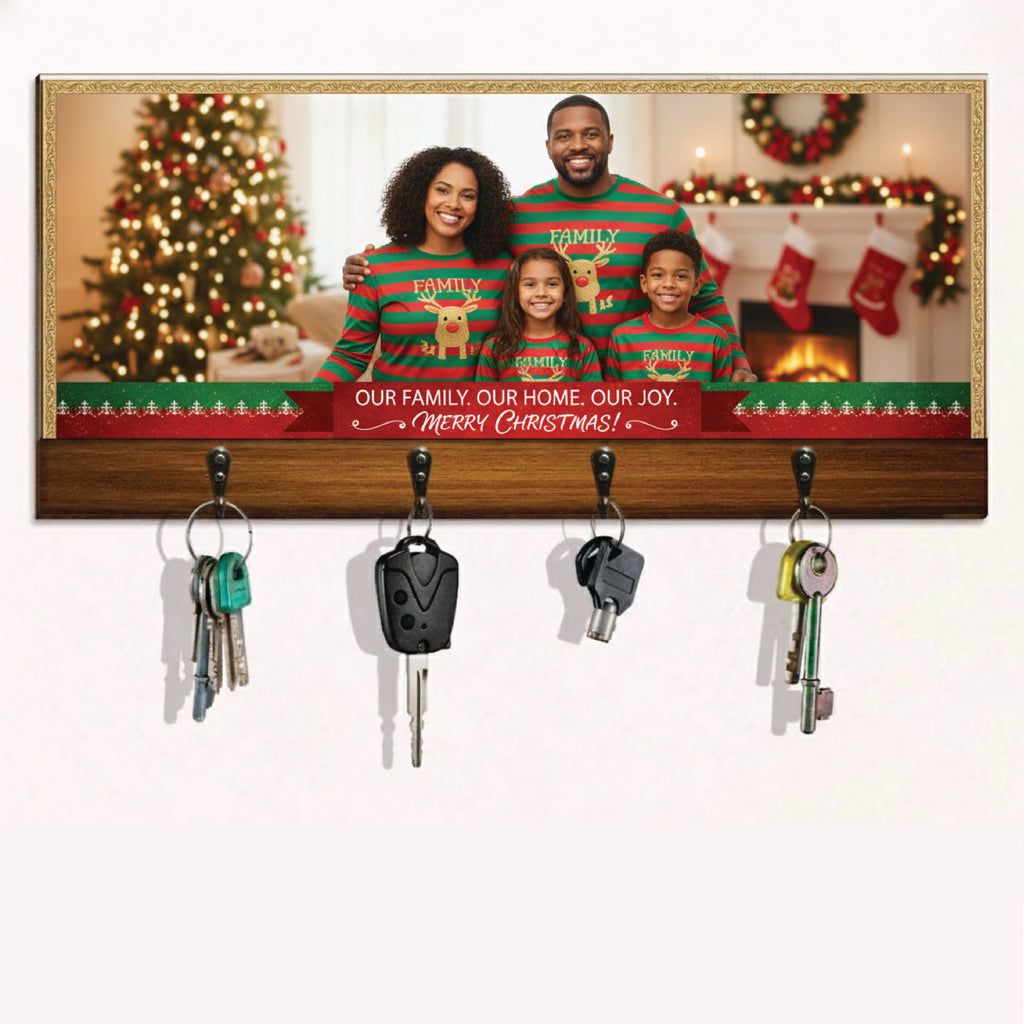 Personalized Printed wood Key hanger