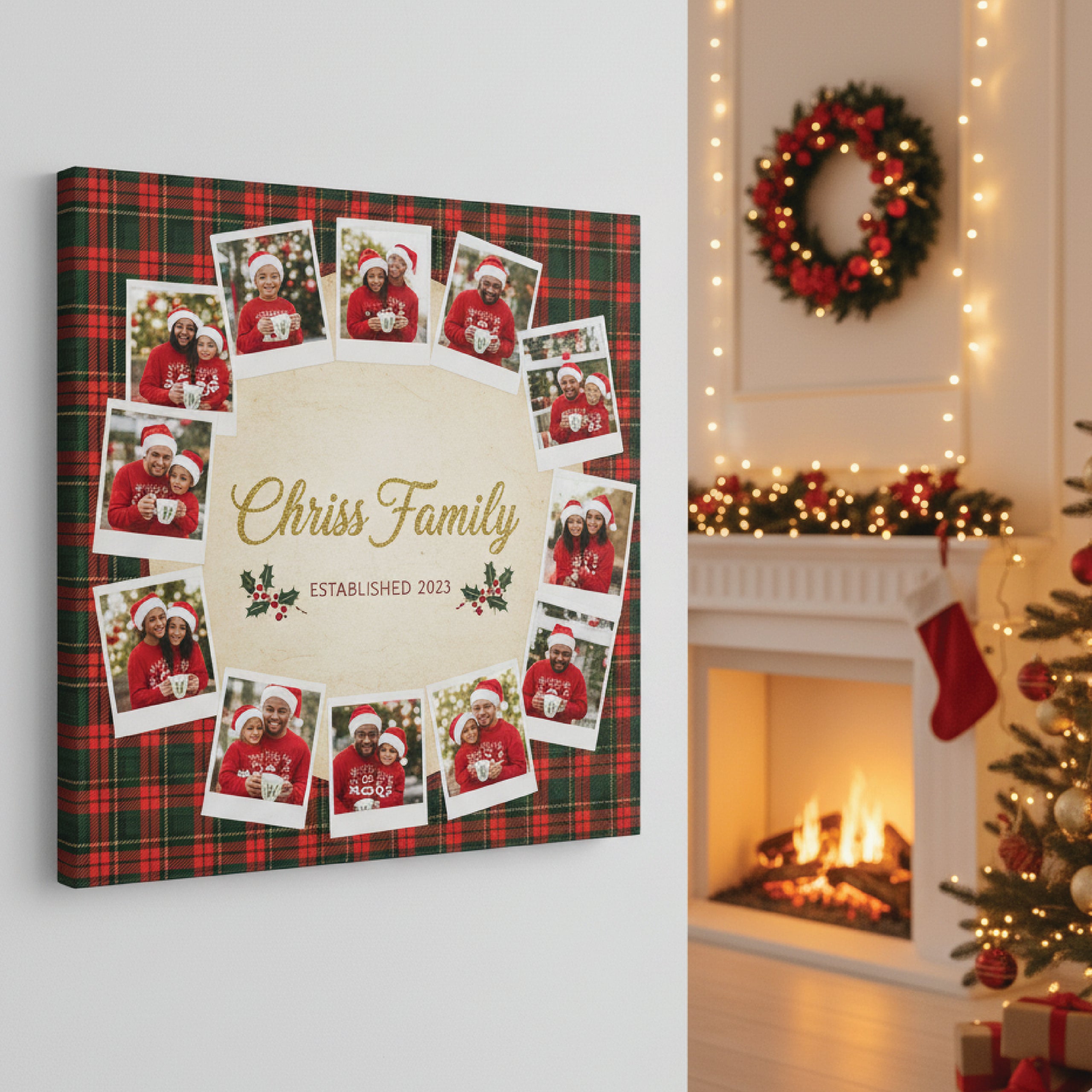 Christmas personalized Canvas