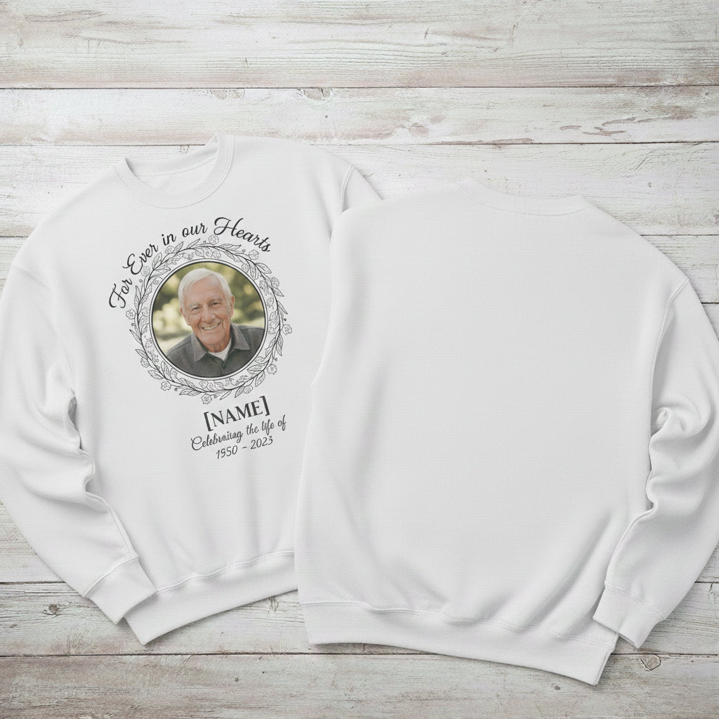 Customized memorial crewneck
