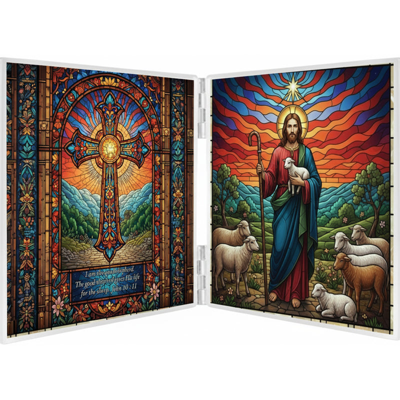 Christian Folding glass photo.